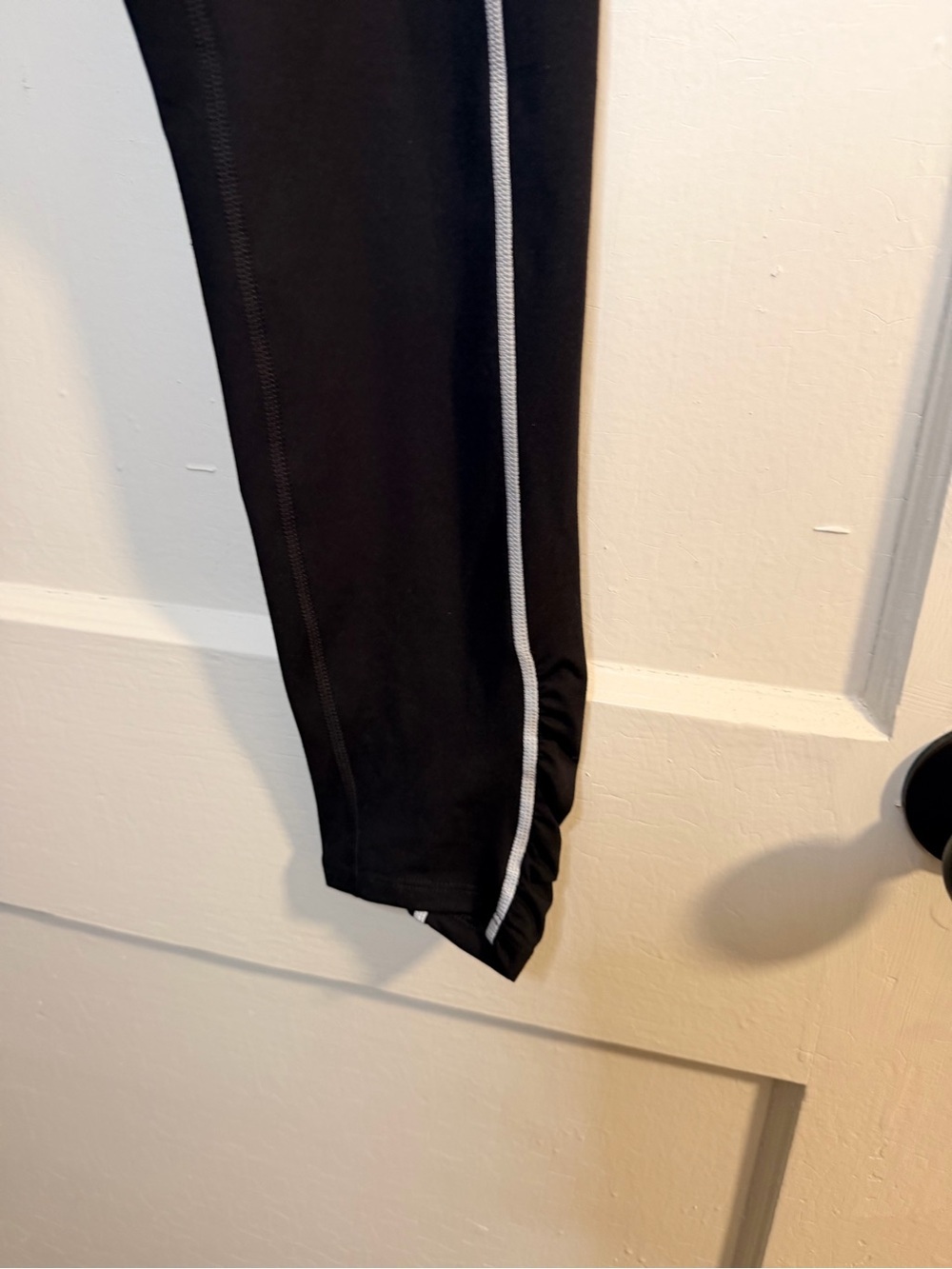 Free People Black High-Rise Leggings with White Piping - Picture 5 of 10